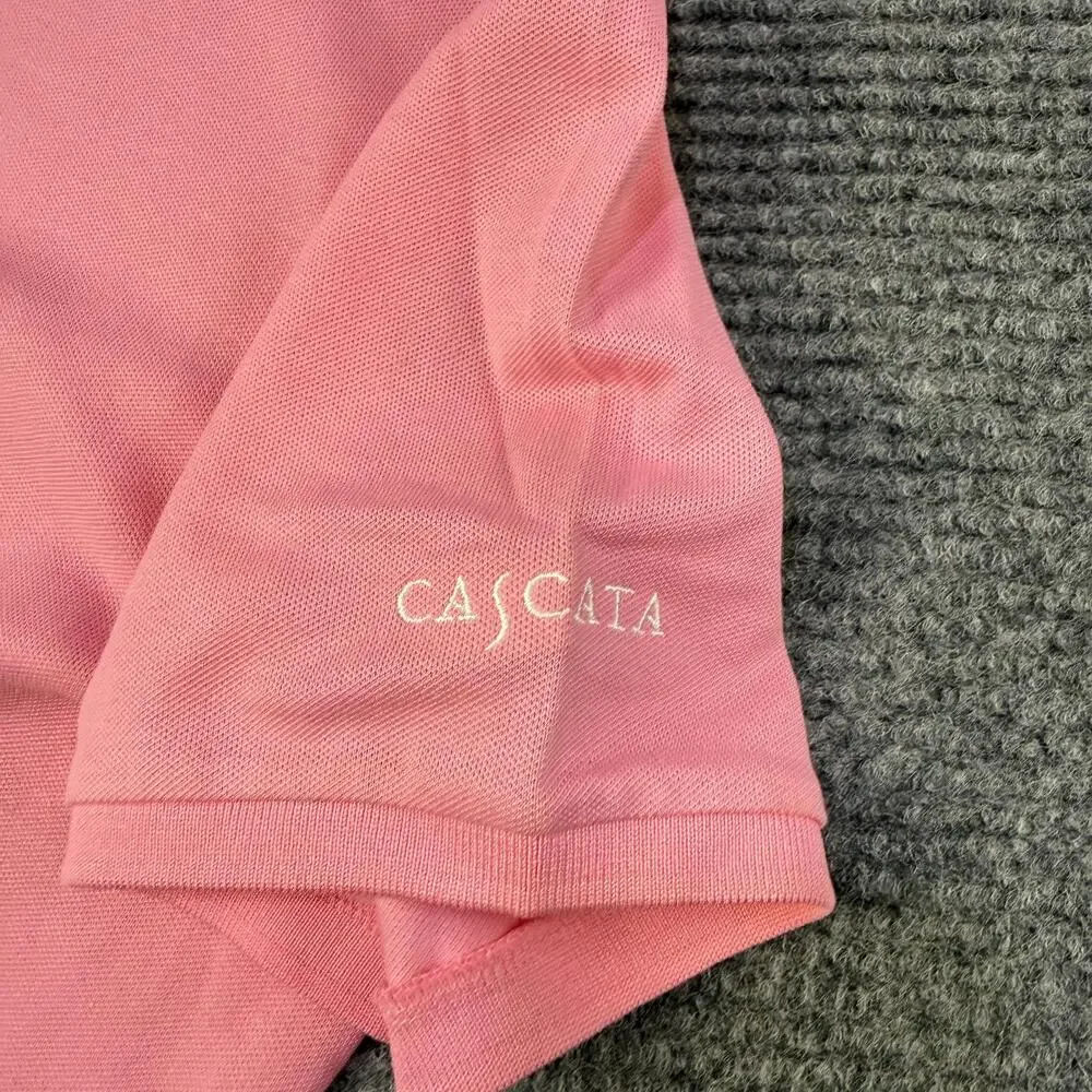 Ralph Lauren Golf Polo Shirt Mens XL Pink Classic Golf Fit Cascata Logo Short